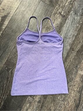 Lululemon Purple Power Y Tank Top with Built-in Bra Size 6